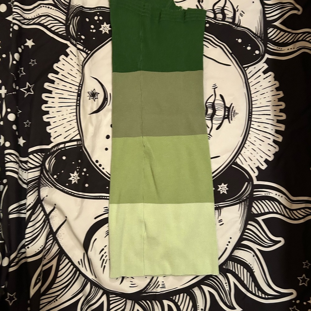 Green mini dress